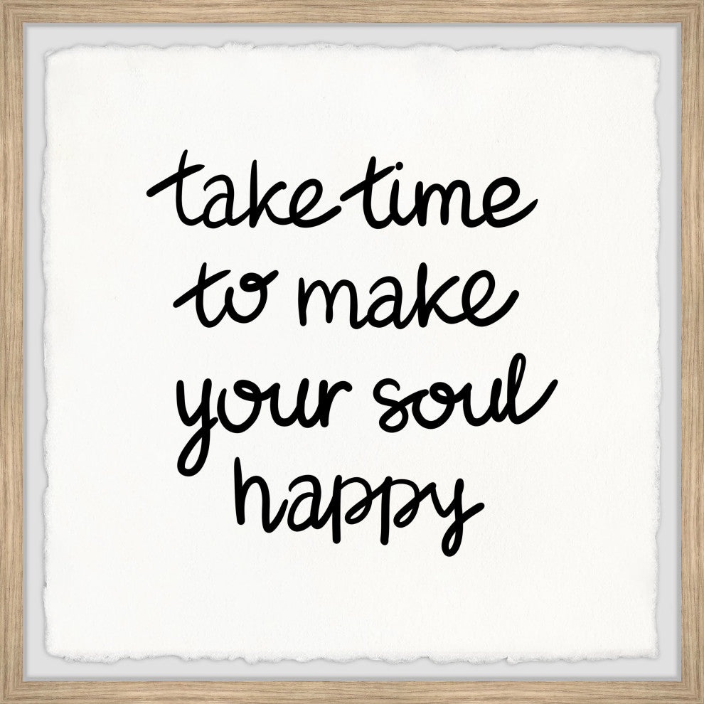 "Take Time" Framed Painting Print, 24x24