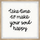 "Take Time" Framed Painting Print, 24x24