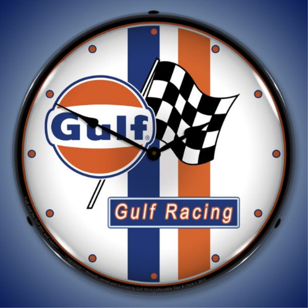 GO1304439 Gulf Racing Clock