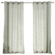 Faux Linen Blend Curtain Panel, Set of 2, Gray, 52"w X 84"l