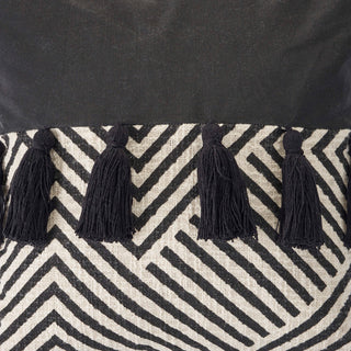 Black and White Chevron Throw Pillow
