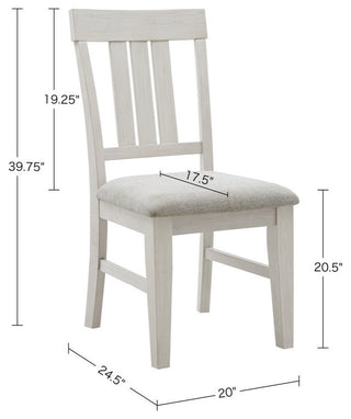 INK+IVY Sonoma Dining Bench, Natural, Reclaimed White, Dining Chairs