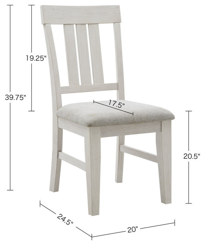 INK+IVY Sonoma Dining Bench, Natural, Reclaimed White, Dining Chairs