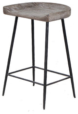 Uttermost Cordova Carved Wood Counter Stool
