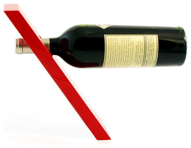 Wine Plank Bottle Holder, Red