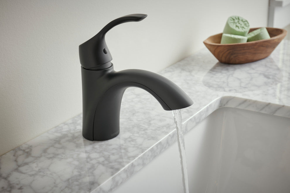 Antioch Single Handle Lavatory Faucet Chrome, Satin Black