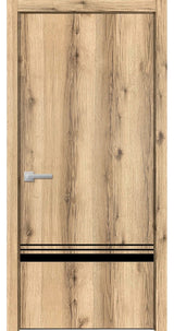 Solid French Door 28 x 96 | Planum 0012 Oak with| Bathroom