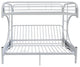 Cabot Twin XL over Queen Futon Bunk Bed, White
