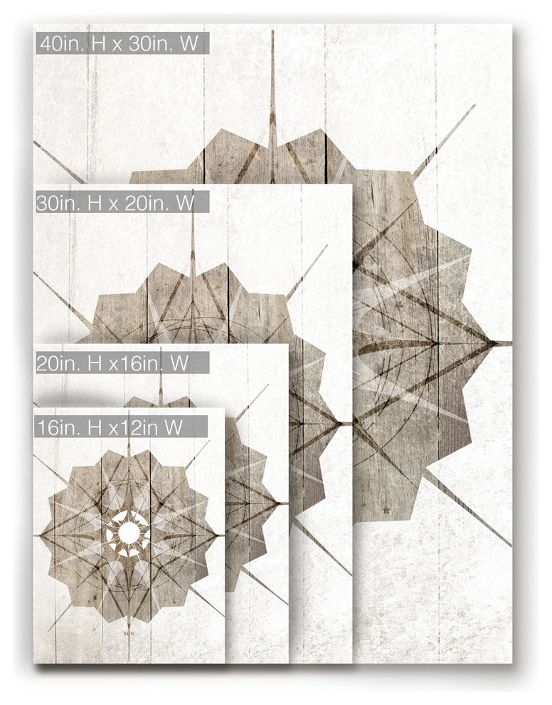 Ready2HangArt Inspirational 'Sun Star III' Wrapped Canvas Wall Art