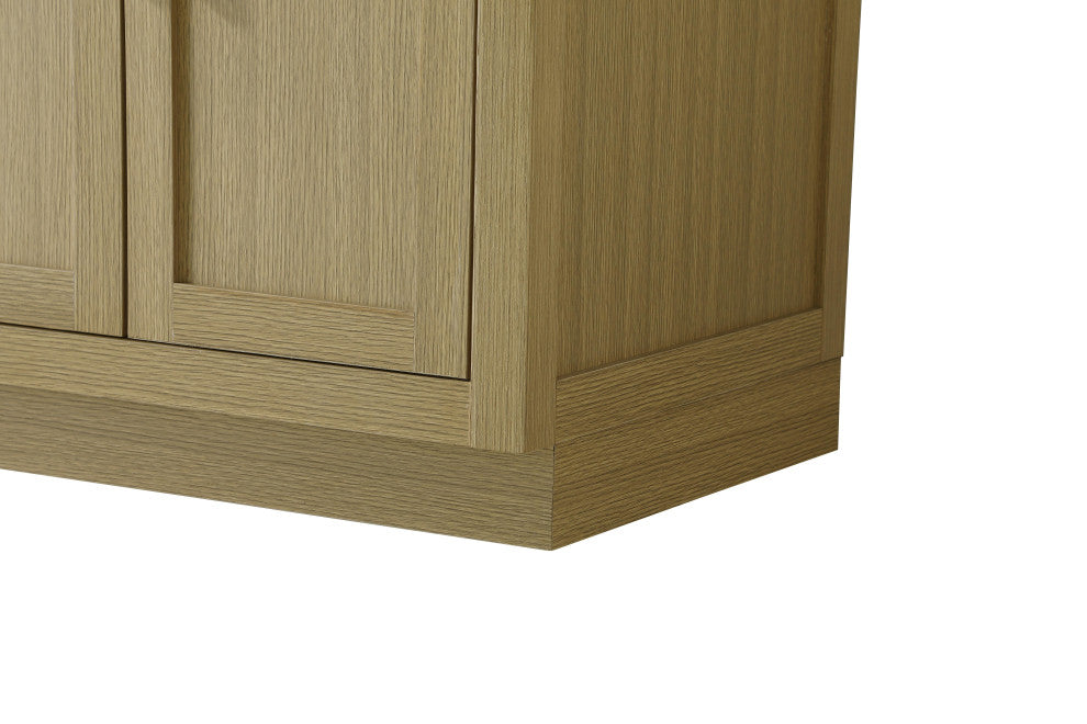 Home Living 72" Double Bathroom Vanity, Honey Brown