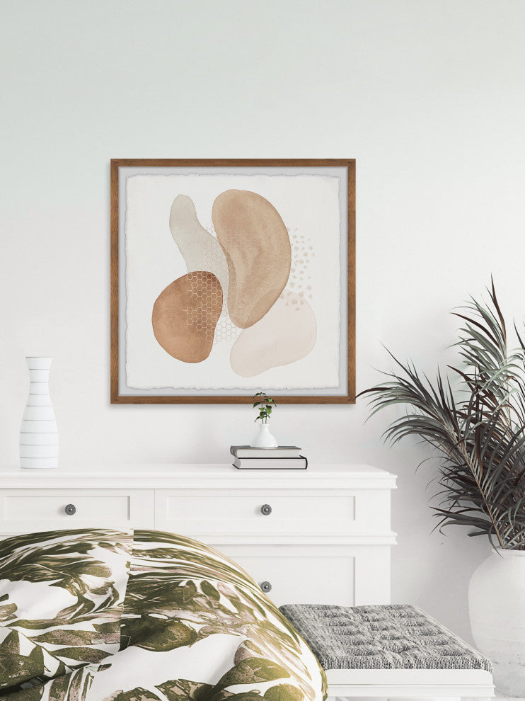"Invisible Submission" Framed Painting Print, 24x24