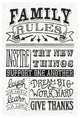 "Family Rules II" Digital Paper Print by Mary Urban, 14"x20"