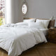 A1HC Organic Cotton Duvet Cover Set, White, Twin