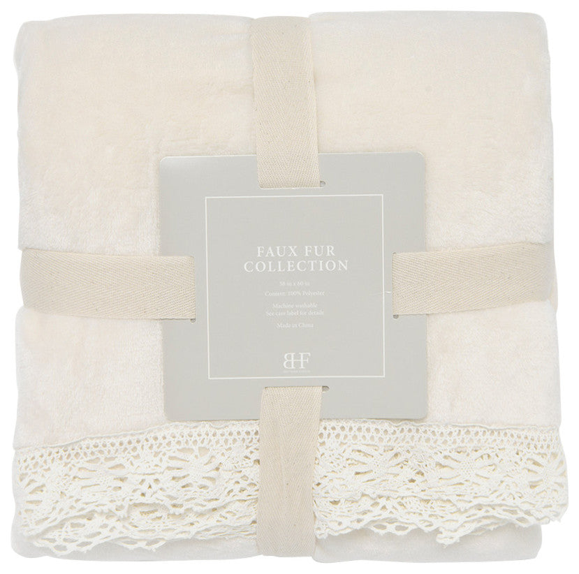 Lace Trim Throw