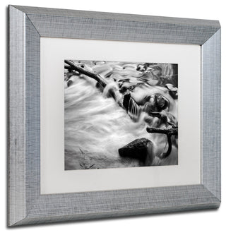 Jason Shaffer 'Black River' Matted Framed Art, Silver Frame, White Mat, 14x11