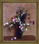 Henri FantinLatour Sweet Peas in a Vase Framed Premium Canvas Print, 20"x25"