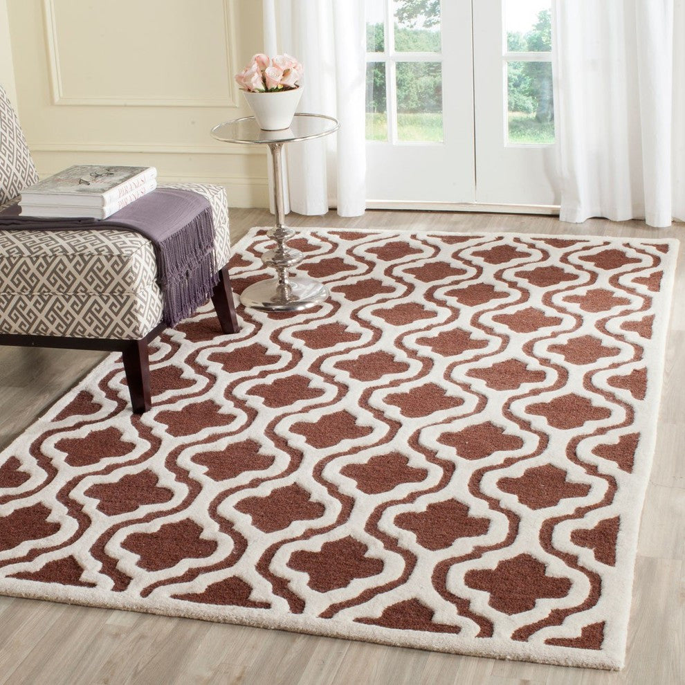 Safavieh Cambridge CAM132H 6' Square Brown Rug