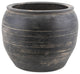 Vintage Pottery Rice Jar, M