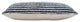 Ox Bay Hand-stitched Blue/White Stripe Organic Cotton Pillow Cover, 14"x36"