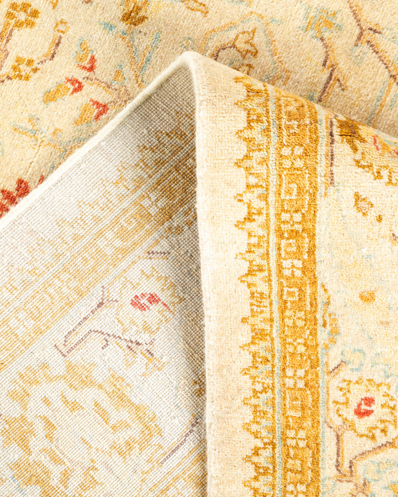 Paletwa One-of-a-Kind Hand-Knotted Runner Ivory, 4'2"x12'4"