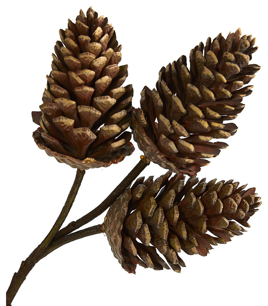 32" Pinecone Artificial Spray, Set of 6