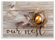 Our Nest Golden Egg Distressed Wood, Plaque, 10"x15"