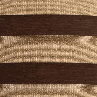 Pillow Decor - Brackendale Stripes Brown Rectangular Throw Pillow