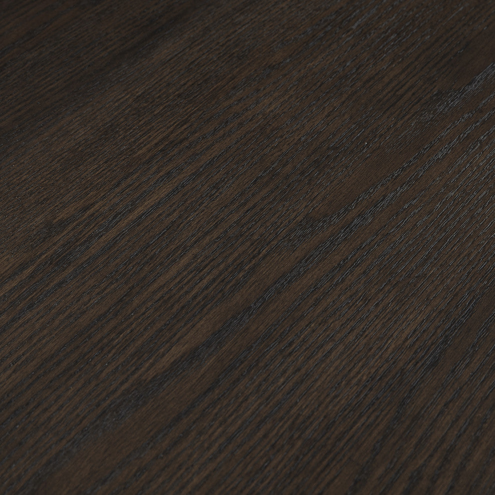 Contemporary Writing Desk, Wood Office Desk, Brown