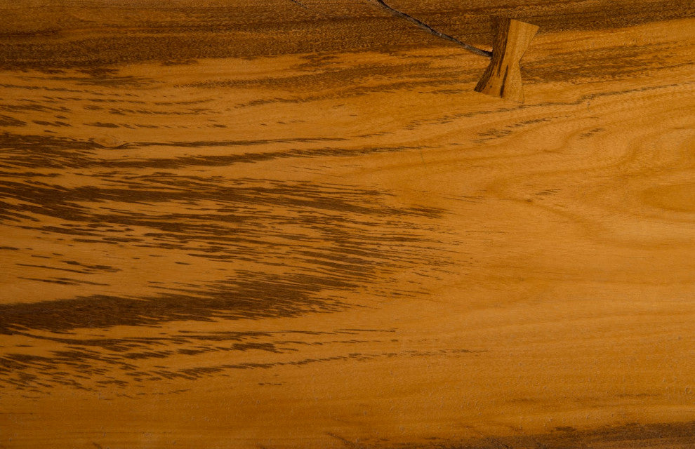 Wood Console Table, Metal U Legs