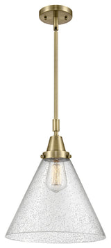 Innovations Lighting 447-1S-AB-G44-L Cone 1 Light 12" Mini Pendant