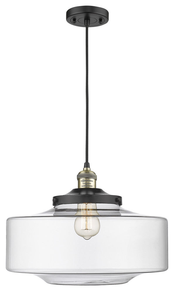 Innovations 201C-BAB-G692-16 Bridgeton 1 Light Mini Pendant, Black Antique Brass