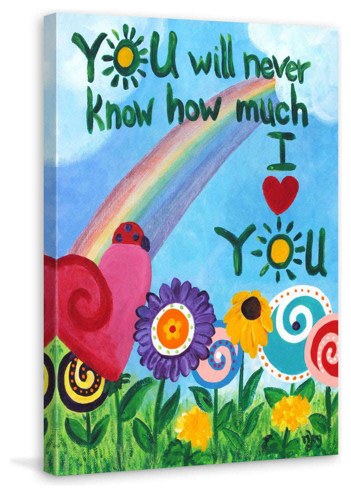 Marmont Hill, "Sunshine Rainbow" by Nicola Joyner Print on Wrapped Canvas, 12x18