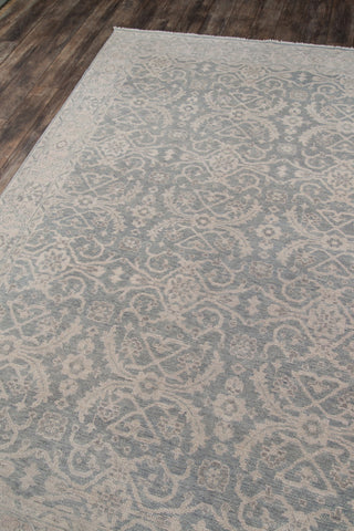 Momeni Banaras Hand Knotted Wool Sage Area Rug, 2'x3'