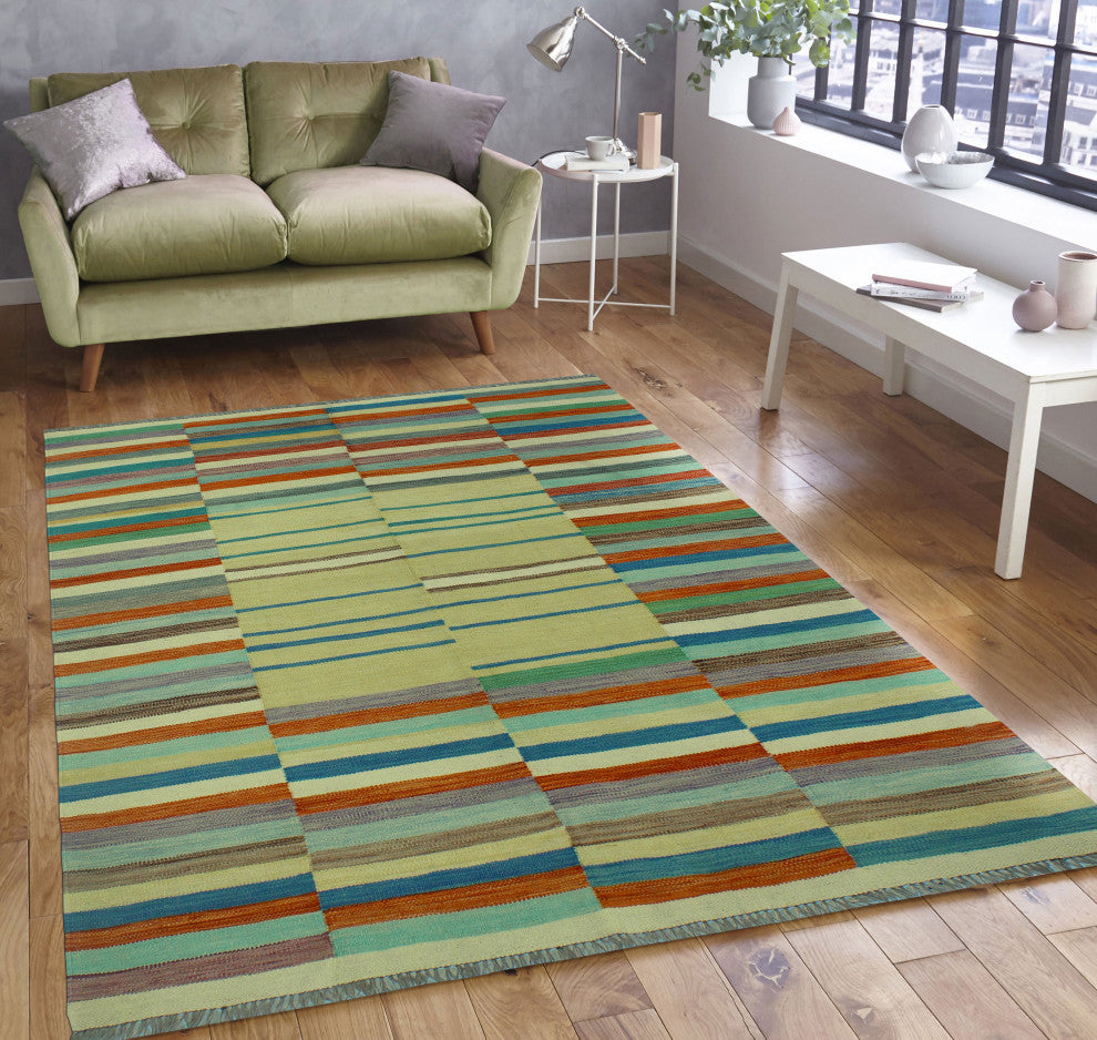 Winchester Kilim Daimary Gold/Rust Rug, 4'10x6'5