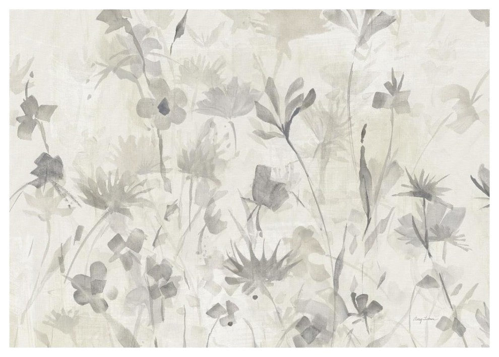 "Garden Shadows IV Crop Greige" Digital Paper Print by Avery Tillmon, 38"x27"