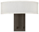 Hinkley Hampton Two Light Sconce, Buckeye Bronze