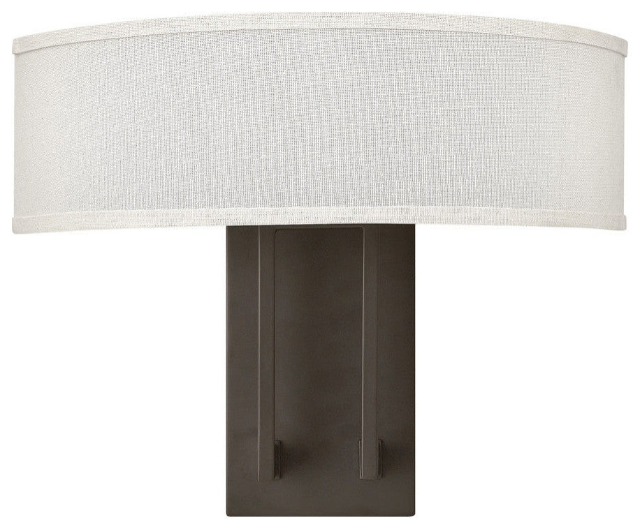 Hinkley Hampton Two Light Sconce, Buckeye Bronze