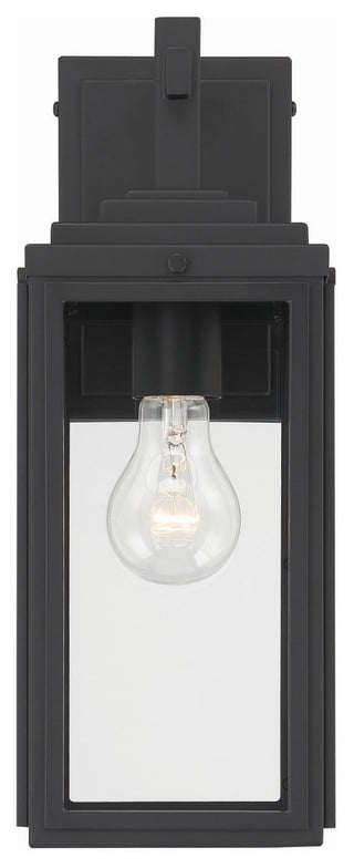 Byron 1-Light Outdoor Wall Mount, Matte Black