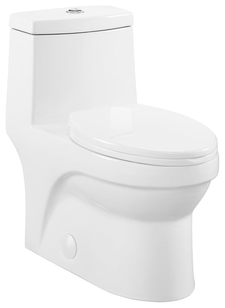 Virage One Piece Elongated Toilet With Touchless Retrofit Dual Flush 1.1/1.6