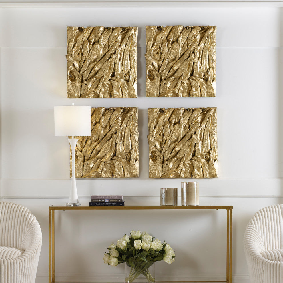 Uttermost 04327 Rio Gold Wood Wall Decor
