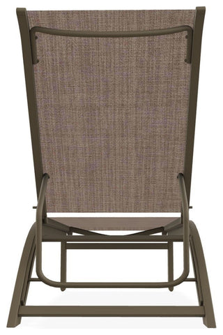 Kendall Sling Stackable Outdoor Chaise Lounge, Augustine Fennel/Beachwood