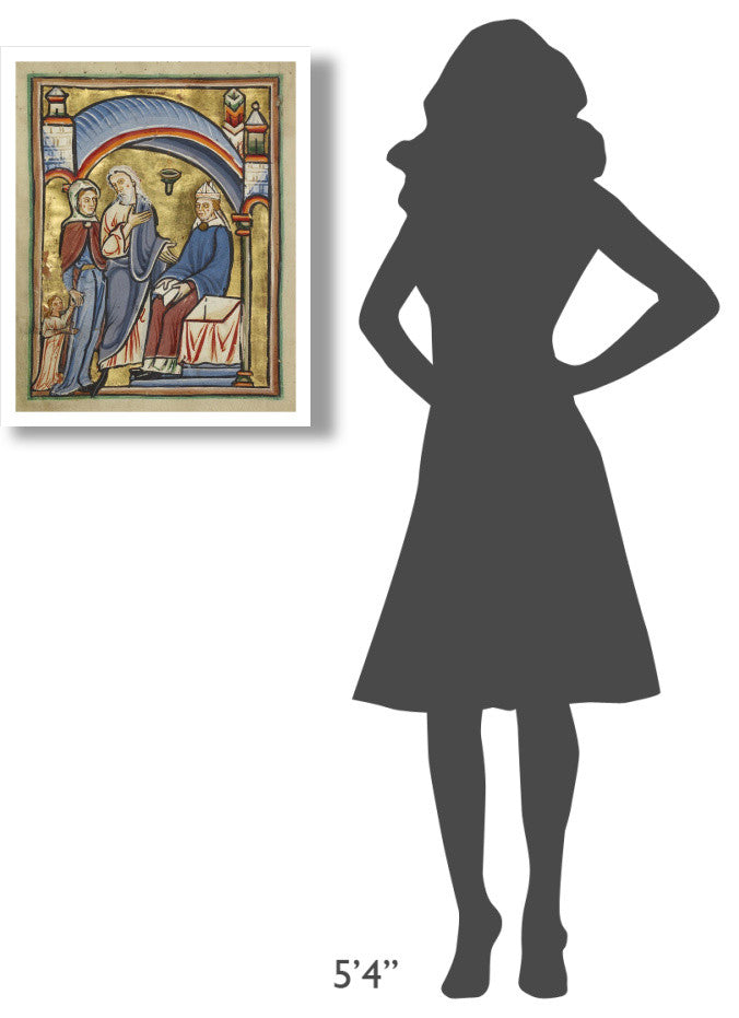 "The Presentation of the Virgin in the Temple" Paper Art, 22"x26"