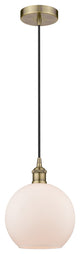 Innovations 616-1P-AB-G121-8-LED 1-Light Mini Pendant, Antique Brass