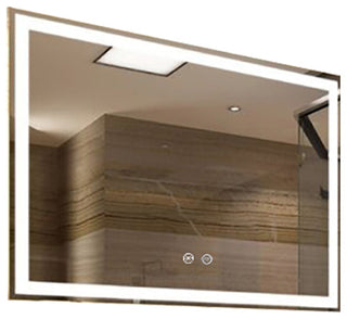 Radiant Dimmable LED Mirror with Defogger, 48"x36"x1.75"