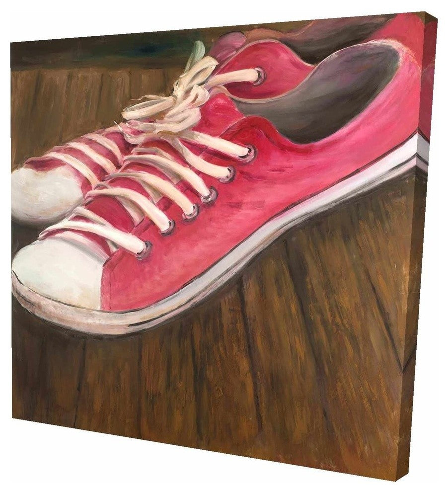 Shoes For Girls, Fine Art Gallery Wrapped Canvas, 24"x24"