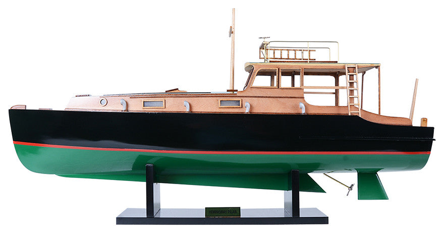 Hemingway Pilar Fishing Boat Wooden Handcrafted boat model
