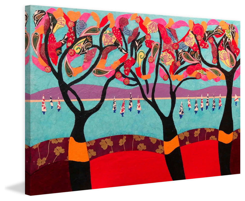 "Idyllic Series 4" Painting Print on Canvas by Lisa Mee