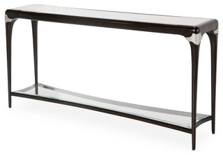 Aico Amini Paris Chic Console Table in Espresso