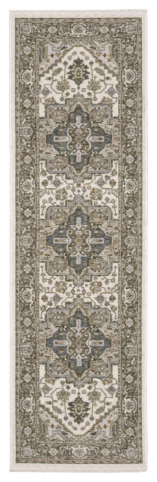 Oriental Weavers Maharaja 1144Y Medallion Rug, Ivory, 3'3"x5'