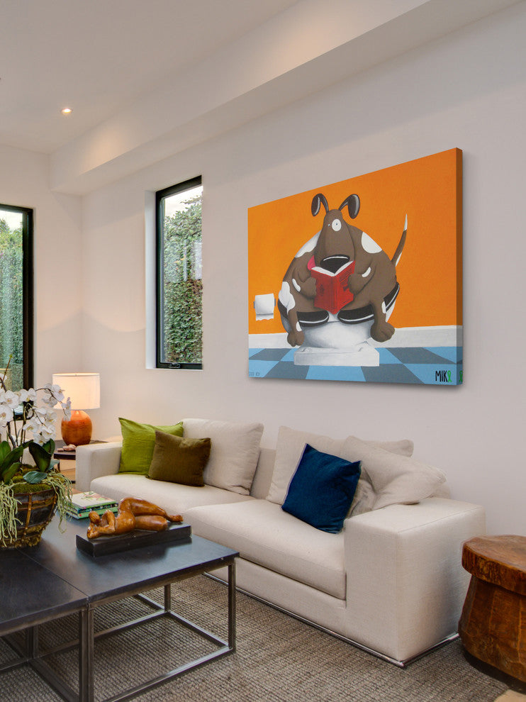 Marmont Hill, "Good Boy" by Mike Taylor Painting Print on Wrapped Canvas, 31x24